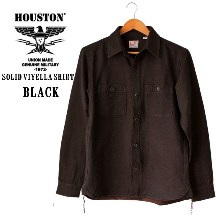 Houston ヒューストン 無地 ネルシャツ メンズ Solid Viyella Shirt ソリッド ビエラシャツ ブラック 黒 01 Mitomangoodworks 通販 Yahoo ショッピング
