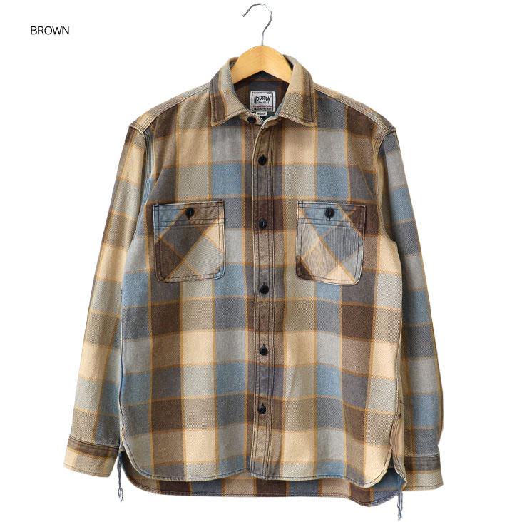 HOUSTON（ヒューストン） ビンテージチェックビエラシャツ VINTAGE