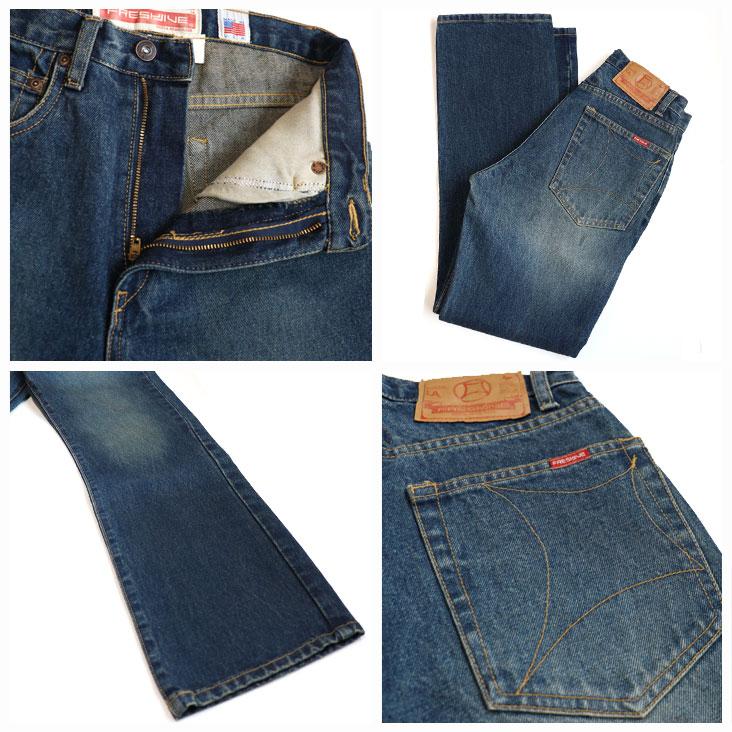 FRESHJIVE BLUE PREMIUM JEAN フレッシュジャイブ デニム ジーンズ コットン アメリカ製 ジーパン ジッパーフライ あたり ユーズド感 ブルー カジュアル | FRESHJIVE | 05
