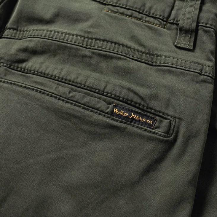 Nudie Jeans（ヌーディージーンズ） チノパン SlimAdam IVY GREEN