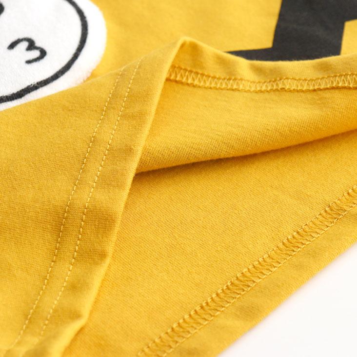 I'm Doraemon アイム ドラえもん ジャイアン半袖Tシャツ KIDS BABY ジグザグ柄 フェイス アップリケ 立体的 プリント 人気 流行 おすすめ トップス カジュアル | chil2 | 08
