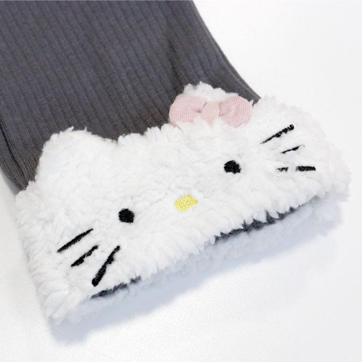 ハローキティ Hello Kitty レギンス 裏起毛 BABY KIDS 保暖 裏シャギー 