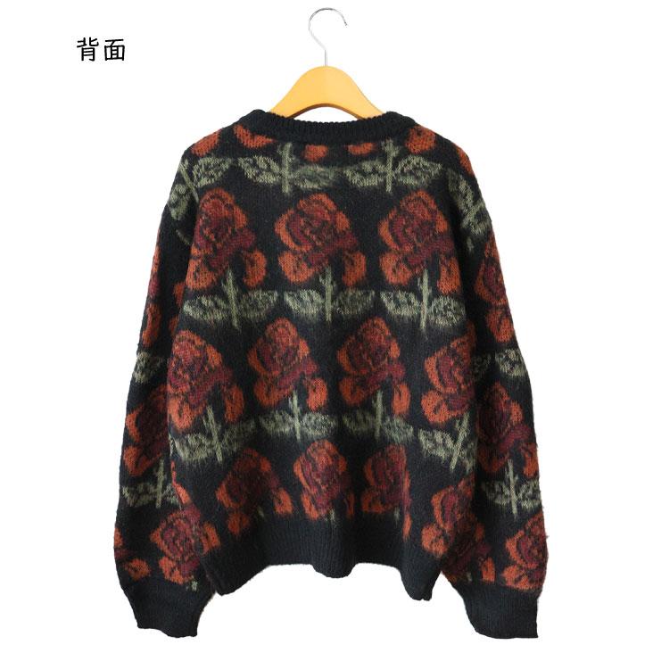 iS ScoLar（イズスカラー） バラジャガードニットプルオーバー 花 総柄