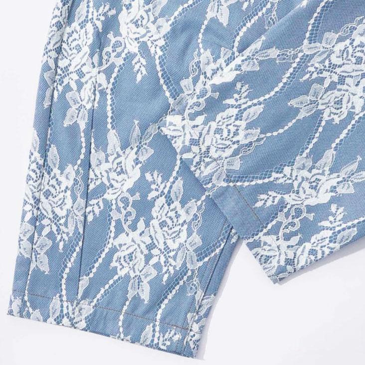 ScoLar（スカラー） iS ScoLar イズスカラー 花柄レースデニムパンツ