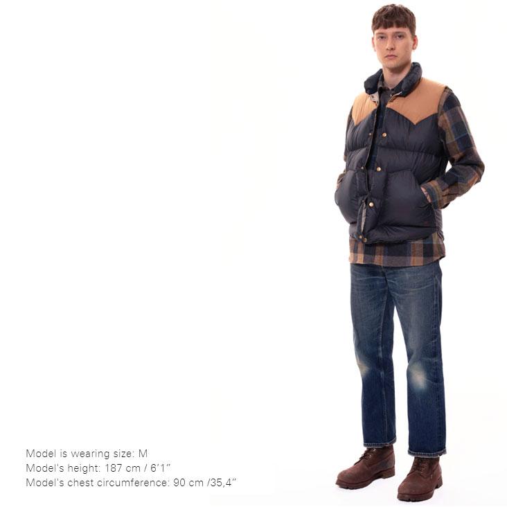 ヌーディージーンズ Nudie Jeans ダウンベスト KirkPufferVest ダウン ベスト アウター リサイクルダウン フェザーの画像