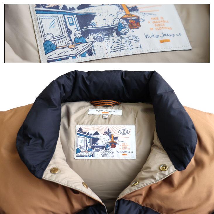 ヌーディージーンズ Nudie Jeans ダウンベスト KirkPufferVest ダウン ベスト アウター リサイクルダウン フェザーの画像