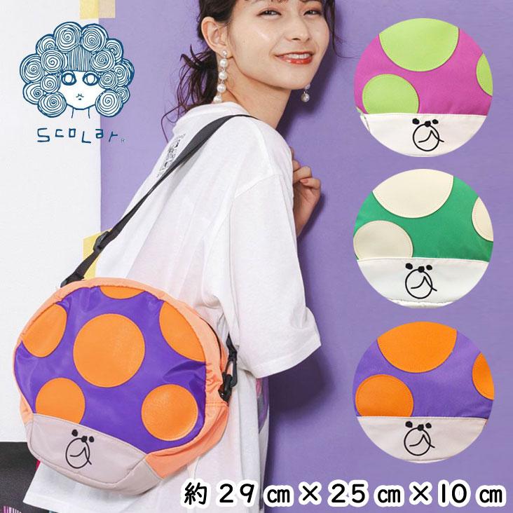 ScoLar - 【ScoLar】スカラー チェック切替・サボりクマ　白・BAGの中から　3点 ScoLar（スカラー） クマキノコショルダーバッグ くま きのこ カラフル