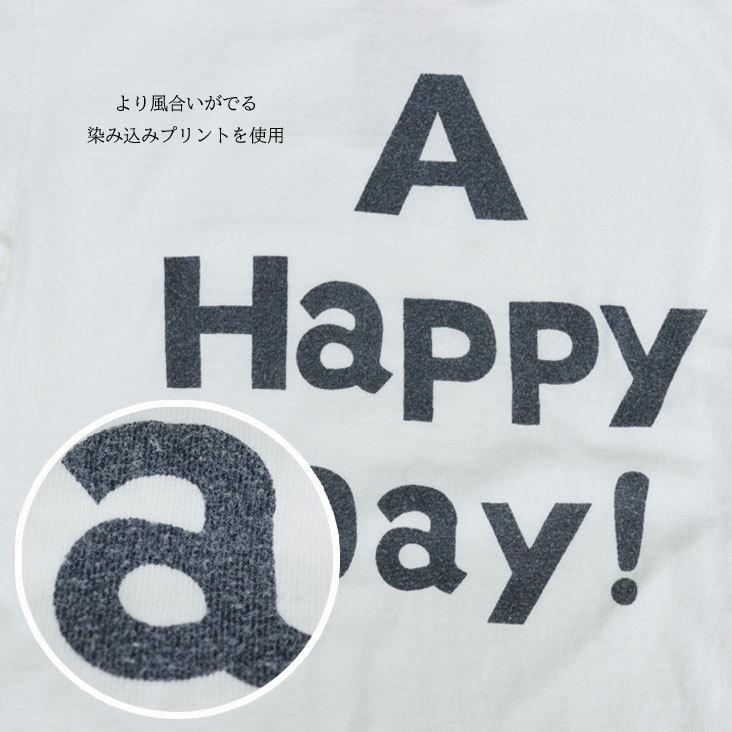 UES ウエス プリント半袖Ｔ A HAPPY DAY! スリムフィット Tシャツ 日本製 made in japan｜mitoman｜04