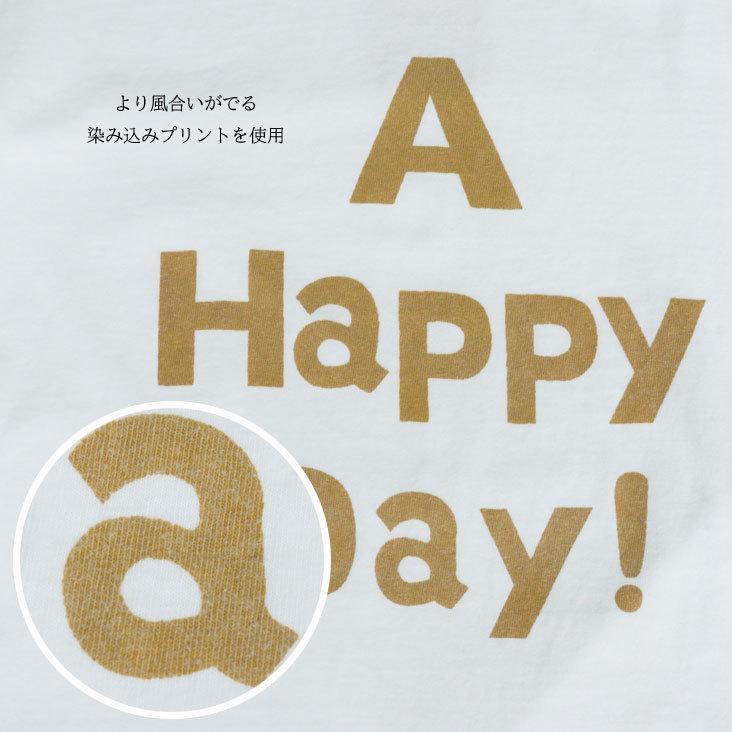 UES ウエス プリント半袖Ｔ A HAPPY DAY! スリムフィット Tシャツ 日本製 made in japan｜mitoman｜05