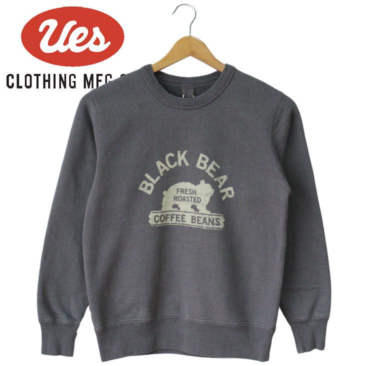Ues ウエス トレーナー スウェット Black Bear クマ 熊 裏起毛 プレゼント ギフト メンズ 男性 ブランド 綿100 人気 アメカジ Made In Japan 日本製 Mitomangoodworks 通販 Yahoo ショッピング