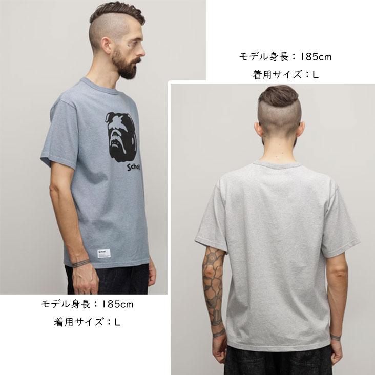 Schott N.Y.C（ショット） Schott ヘザー半袖T STENCIL BULLDOG