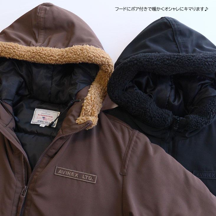 AVIREX アビレックス アヴィレックス 中綿ジャケット B-3 HOODIE AVIREX アビレックス アヴィレックス 中綿ジャケット B-3 HOODIE