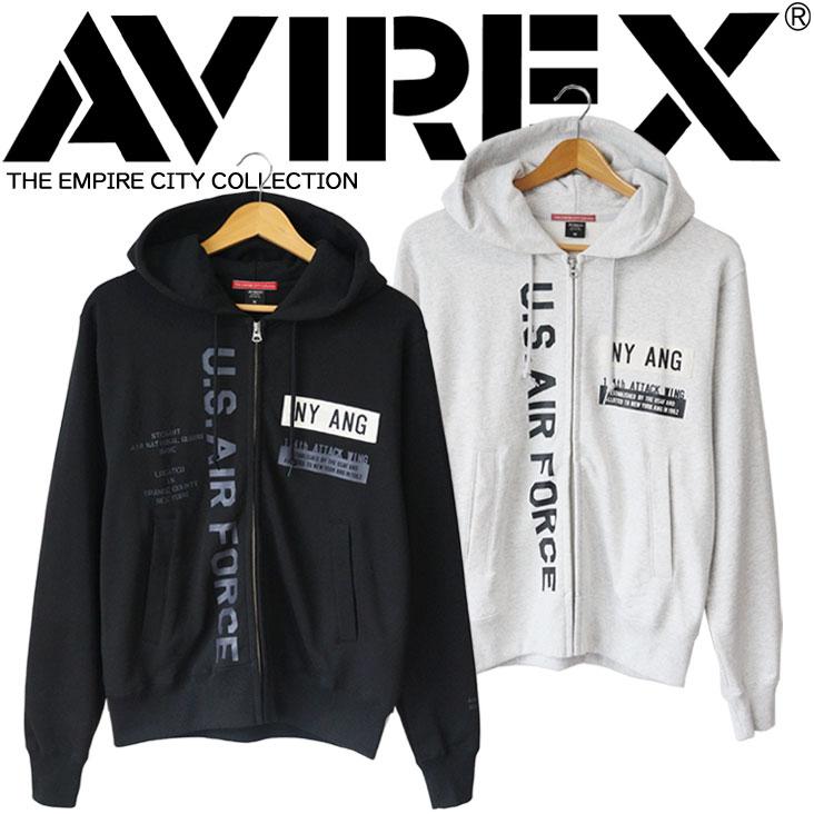 AVIREX（アヴィレックス） ジップパーカー AIR NATIONAL GUARD NY