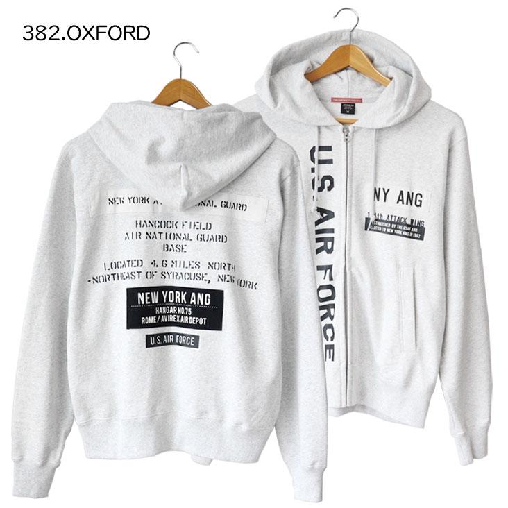 AVIREX（アヴィレックス） ジップパーカー AIR NATIONAL GUARD NY