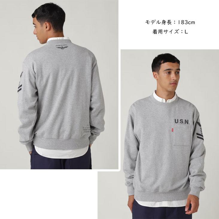 AVIREX（アヴィレックス） アビレックス トレーナー NAVAL CREWNECK
