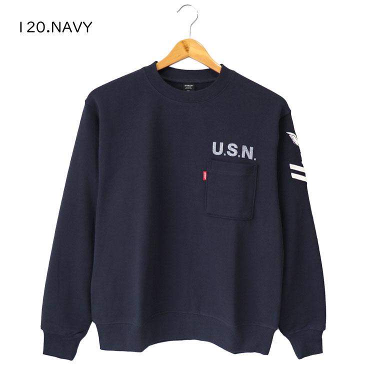 AVIREX（アヴィレックス） アビレックス トレーナー NAVAL CREWNECK 