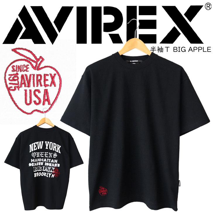 AVIREX（アヴィレックス） 半袖T BIG APPLE ルーズシルエット