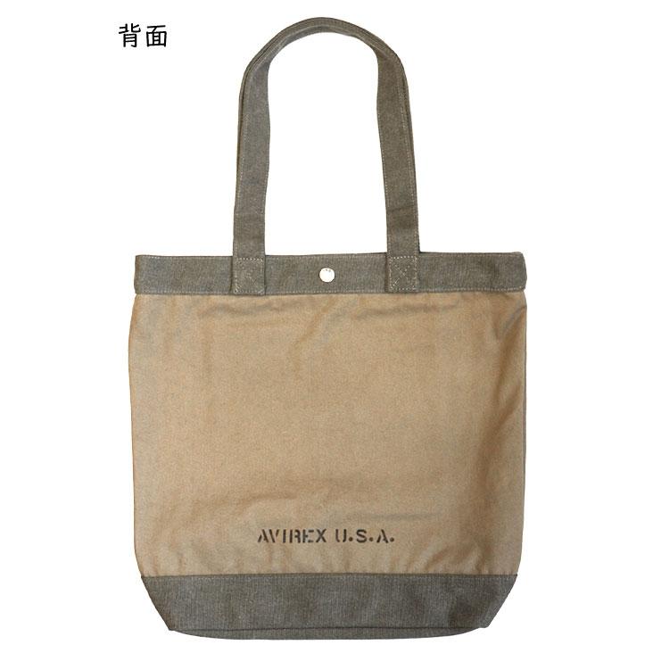 AVIREX（アヴィレックス） アビレックス COATING CANVAS TOTE BAG