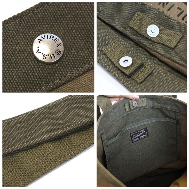 AVIREX（アヴィレックス） アビレックス COATING CANVAS TOTE BAG