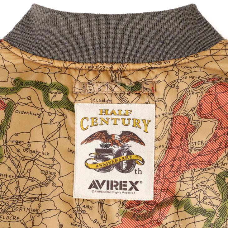 【40周年記念モデル】アヴィレックス　MA-1 カモフラ　刺繍　バックロゴ　XL AVIREX（アヴィレックス） アビレックス MA-1 SIGNATURE BIG LOGO