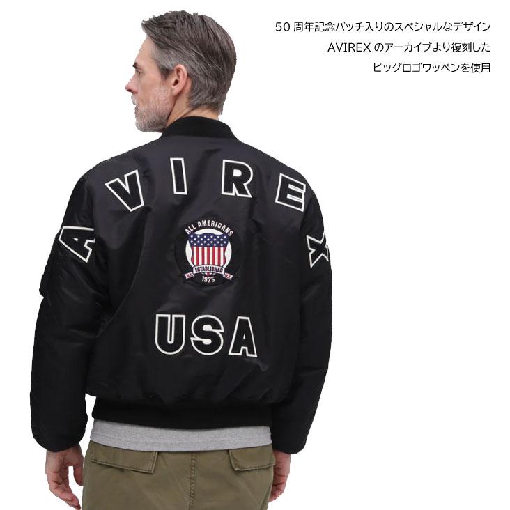 AVIREX（アヴィレックス） アビレックス MA-1 SIGNATURE BIG LOGO