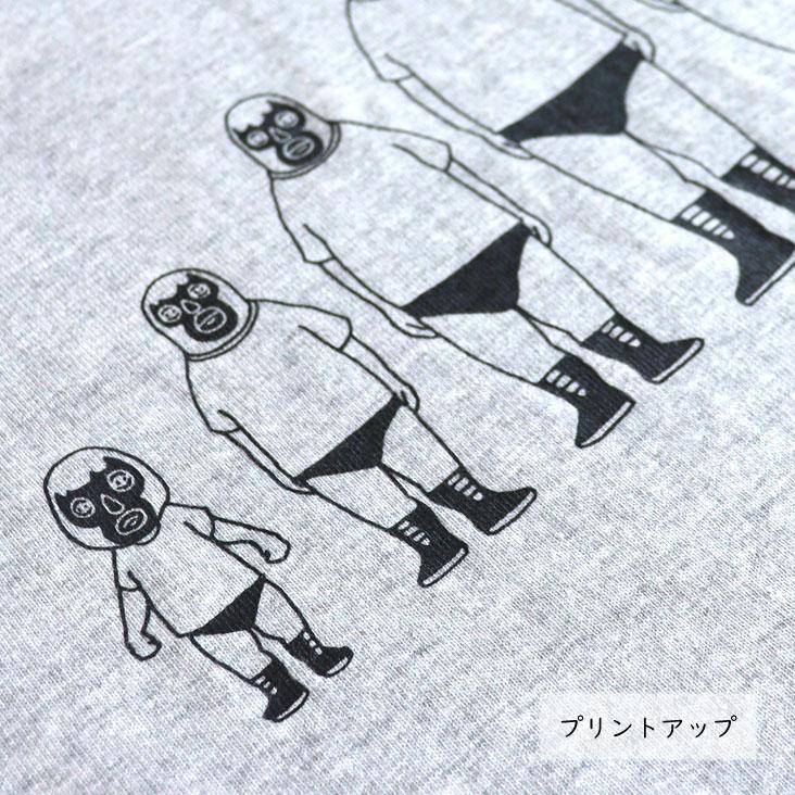 子煩悩レスラー KIDS 半袖Ｔ 背比べファミリー BRU NA BOINNE ブルーナボイン 親子コーデ ユニセックス ボーイズ 男の子 ガールズ 女の子 Tシャツ こども | BRU NA BOINNE | 08