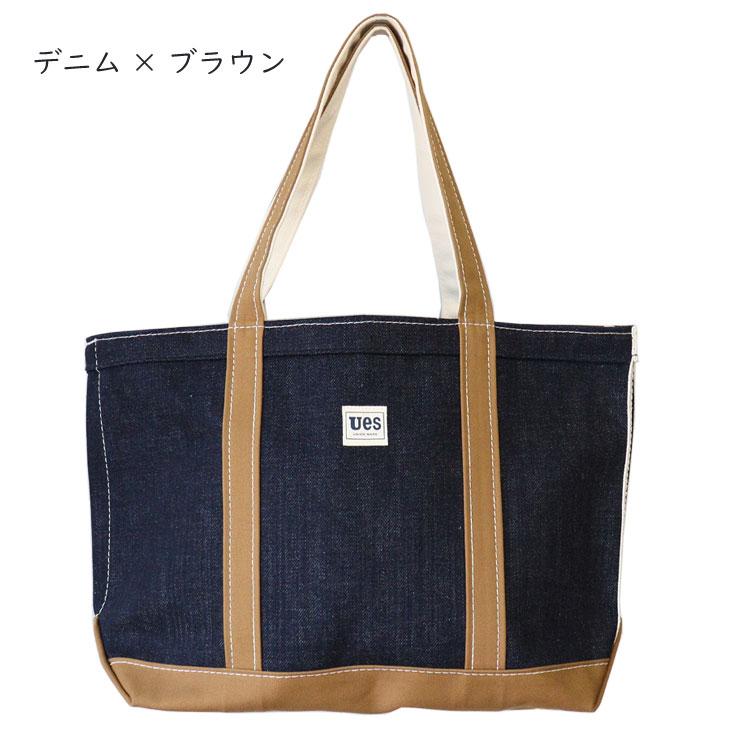 UES（ウエス） ジップトップ トートバッグ 手提げ かばん デニム