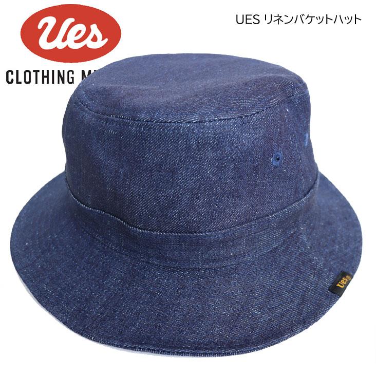 evisuデニム バケットハット Ｓ UES（ウエス） リネンバケットハット ハット デニムハット デニム 帽子