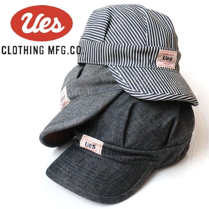 Ues/ウエス/UNIONMADE/デニム/レザー/キャップ/ワーク/アメカジ UES ウエス デニム デニムキャップ キャップ レディース メンズ