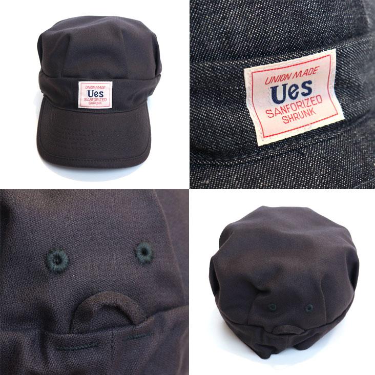 UES ウエス ワークキャップ made in JAPAN 日本製 綿100% 帽子 メンズ アメカジ ロングセラー ロゴ 定番 スタイリッシュ おしゃれ シンプル オシャレ カジュアル | UES | 04