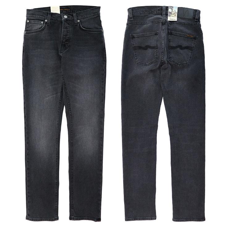 Nudie Jeans（ヌーディージーンズ） GrimTim ブラックジーンズ 