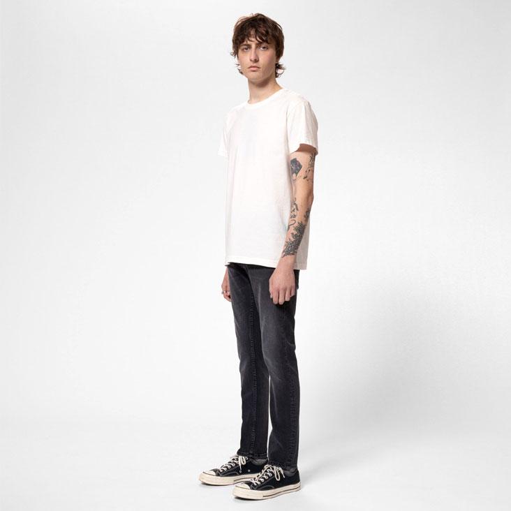 Nudie Jeans（ヌーディージーンズ） GrimTim ブラックジーンズ 
