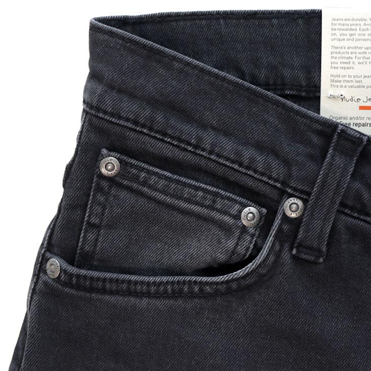 Nudie Jeans（ヌーディージーンズ） GrimTim ブラックジーンズ 