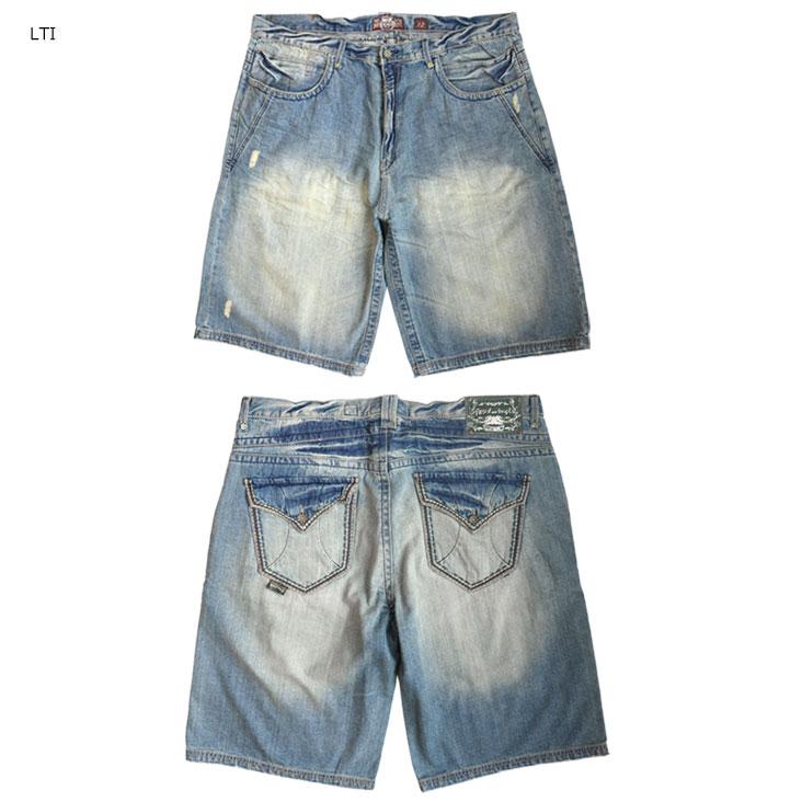 アカデミクス（akademiks） FIELD EMB SHORT W42 デニム ハーフパンツ 