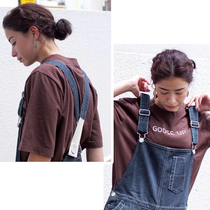 【新品未使用】cafetty カフェッティ　ワークデニムサロペット　Mサイズ Cafetty（カフェッティ） ワークオーバーオール デニム サロペット