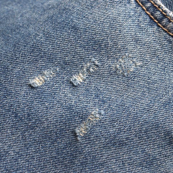 Cafetty（カフェッティ） men's 腰ばきリメイクデニム ジーンズ 綿100