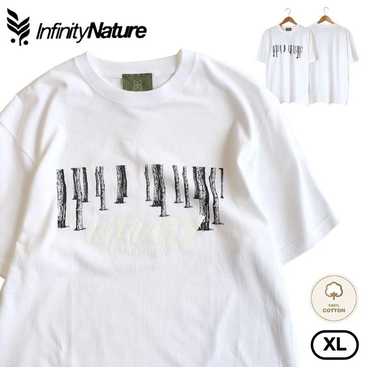 Infinity Nature インフェルニティ ネイチャー ショートスリーブTシャツ 半袖Tシャツ 丸胴 Tシャツ XL プリント かっこいい 木 インパクト 綿100% 柔らかい | INFINITY NATURE