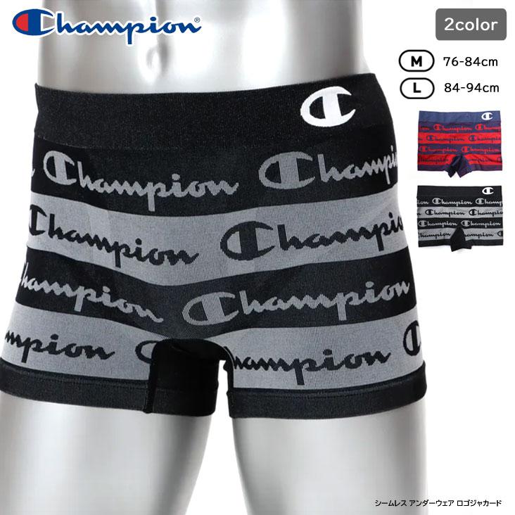 Champion チャンピオン シームレス アンダーウェア ロゴジャカード ボーダー パンツ 下着 ボクサーパンツ ボクサーブリーフ Boxer Briefs 柔らか ゴム ブランド | Champion