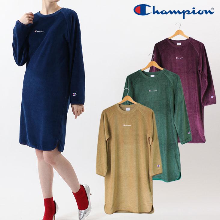 Champion チャンピオン レディース ワンピース Cw Q014 Mitomangoodworks 通販 Yahoo ショッピング