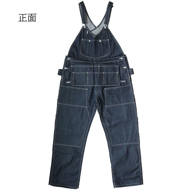 Evisuエビス サロペット エヴィス EVISU カンガルーポケット POCKETMAN オーバーオール