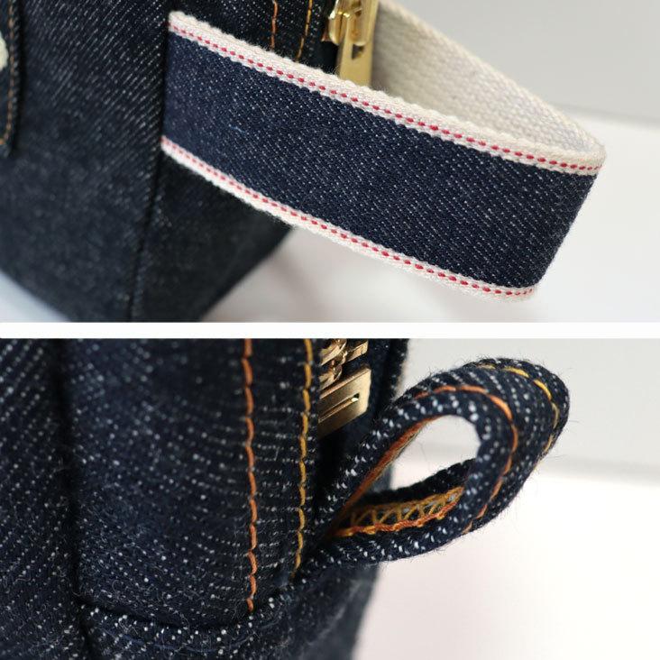 EVISU エヴィス ポーチ インディゴ ラウンドジップ 小物 鞄 EVISU エヴィス ポーチ インディゴ ラウンドジップ 小物 鞄