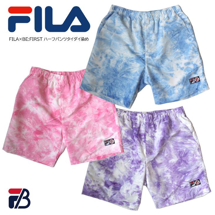FILA（フィラ） FILA×BE:FIRST コラボ ハーフパンツ タイダイ染め
