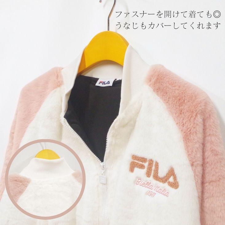 FILA（フィラ） WOMEN'S フェイクファー スタジアムジャケット ヒョウ