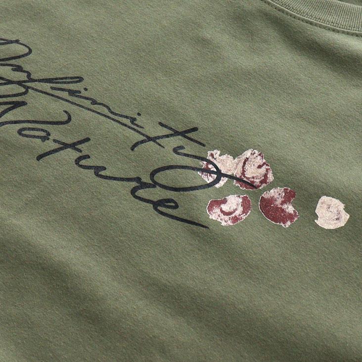 Infinity Nature インフェルニティ ネイチャー ショートスリーブTシャツ 半袖Tシャツ 丸胴 XL プリント かっこいい ツタ 筆記体 インパクト 綿100% コットン | INFINITY NATURE | 04