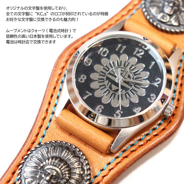 KC,s（ケイシイズ） ケーシーズ ウォッチブレス スリーコンチョ ダブル