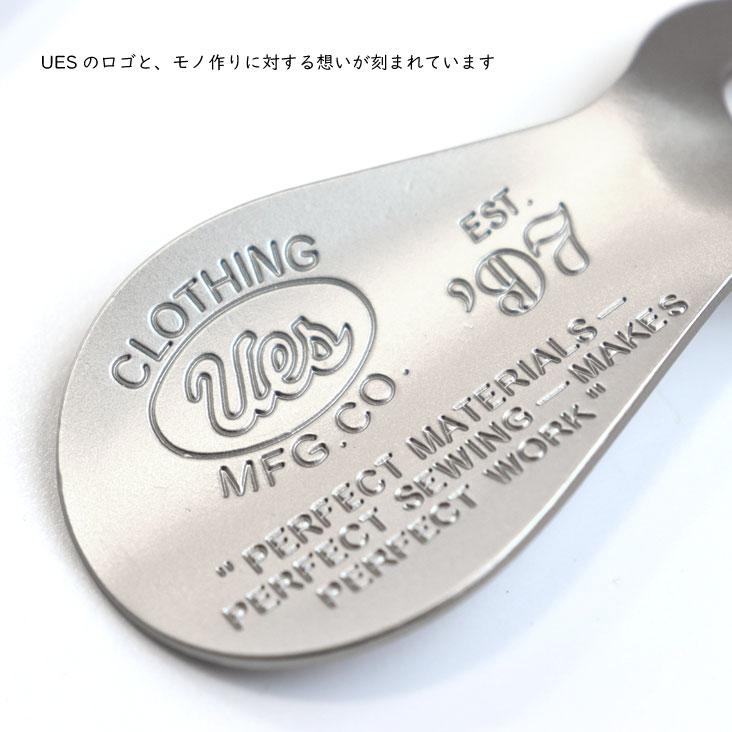 UES（ウエス） SHOE HORN 真鍮 靴べら型 キーホルダー made in JAPAN