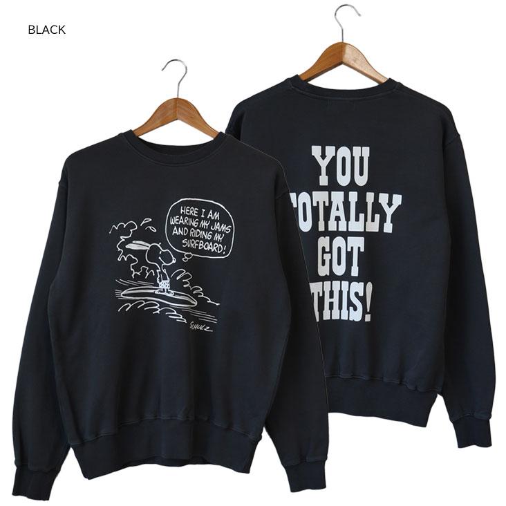 PEANUTS ピーナッツ PIGMENT CREW NECK SWEAT ピグメント トレーナー