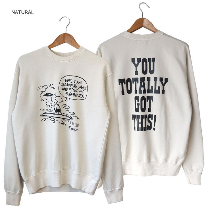 PEANUTS ピーナッツ PIGMENT CREW NECK SWEAT ピグメント トレーナー