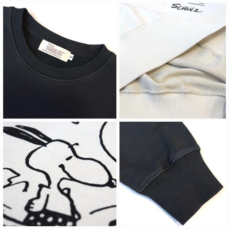 PEANUTS ピーナッツ PIGMENT CREW NECK SWEAT ピグメント トレーナー