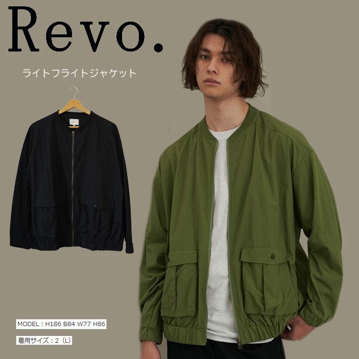 Revo. ライトフライトジャケット 異素材切替デザイン MA-1 ブルゾン